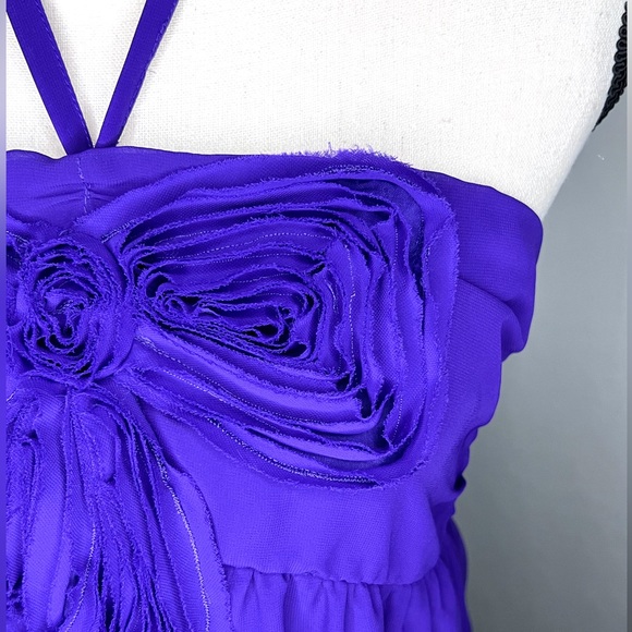 Purple Maxi Halter Dress - Picture 4 of 6